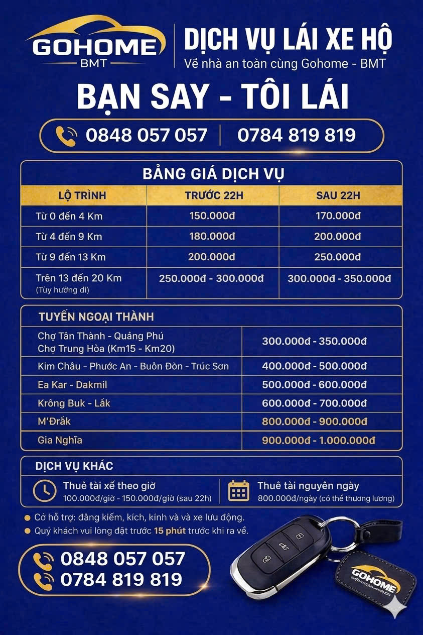 bảng giá dịch vụ